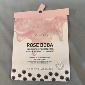 Avatara Rose Boba Calming Hydrogel Mask Parrain Silicone Fragrance Free